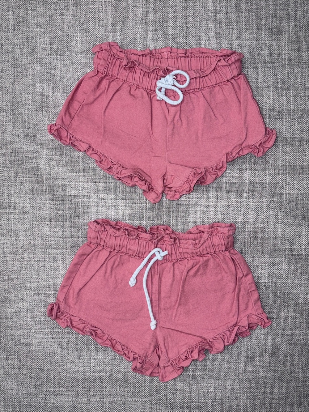 Oso & Me 3y pink ruffle drawstring shorts VGUC